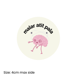 Malar Atit Pala Waterproof Sticker