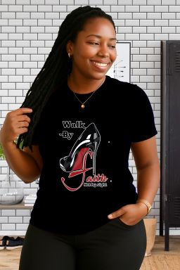 “Walk by Faith” Inspirational T-Shirt for Women | Bold, Faith-Driven Christian Apparel