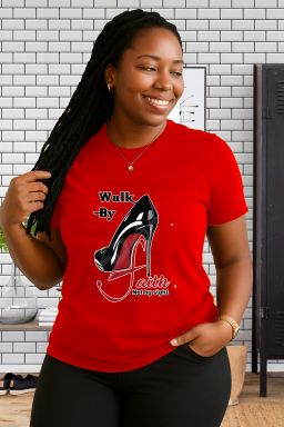 “Walk by Faith” Inspirational T-Shirt for Women | Bold, Faith-Driven Christian Apparel