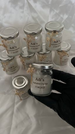 נר יוקרתי בצנצנת – בעבודת יד