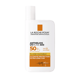 La Roche-Posay Anthelios UVMune 400 Fluid Fragrance Free لاروش بوزيه واقي شمس انثيليوس يوفي ميون 400 سائل بعامل حماية +50 - 50 مل