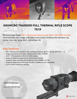  Rifle Scope TE19C 2.0