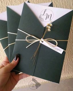 Convite com etiqueta 