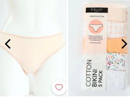 Shelley Cotton Bikini panties pack of 5