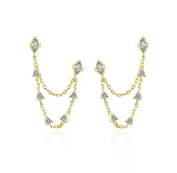 Golden teardrop chain