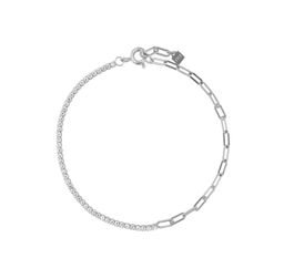 Tennis and chain bracelet 