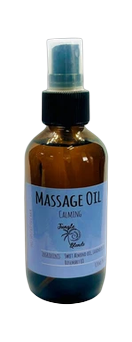 Massage Oil Calming 4oz / Aceite de Masaje Calmante 4oz (VAT included / incluye ITBMS)
