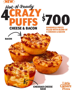 Crazy puffs (cheese & bacon)