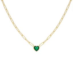 Green heart pendant 