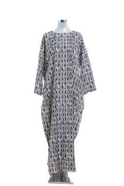 KAFTAN ABAYA DAUN WITH DIAMANTE CRYSTAL LONG SLEEVE  : BLACK