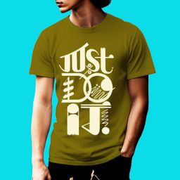 💪 Just Do It – Army Green Bold Motivation Tee