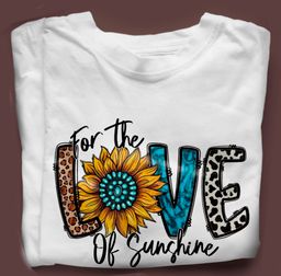 🌻 For the Love of Sunshine - Sunflower Graphic Tee (Multiple Colors Available)