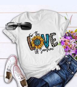 🌻 For the Love of Sunshine - Sunflower Graphic Tee (Multiple Colors Available)