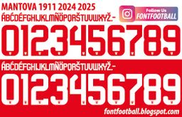 Font Vector Mantova 1911 2024 2025 kit