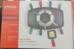 Livoo Set A Raclette/Grill/Fondue 1100W