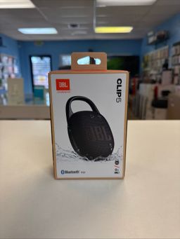 JBL Clip 5 Portable Waterproof Bluetooth Speaker - Black SEALED