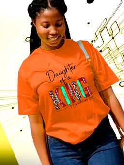 🔥“Daughter of a King” Scripture T-Shirt – Christian Faith Graphic Tee for Women (2 Corinthians 6:18)
