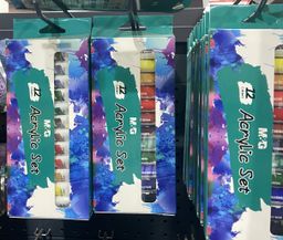 🎨 Set de Peinture Acrylique M&G – 12 couleurs vives