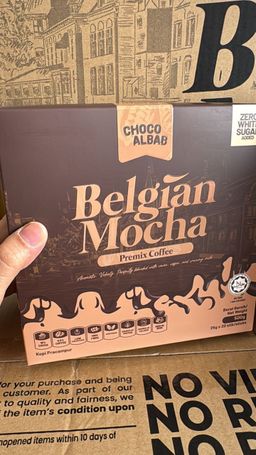 ChocoAlbab - Belgian Mocha Premix Drink (25gm/20sachets/box)
