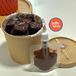 Brownie Bucket (12PC) with Hazelnut Choc Dip