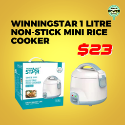 WINNINGSTAR 1 LITRE NON-STICK MINI RICE COOKER ST-9354