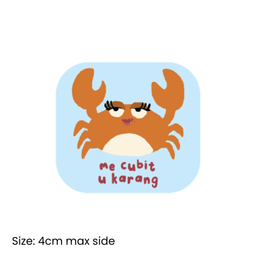 Me Cubit U Karang Waterproof Sticker