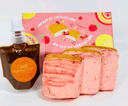 Japenese Cotton Cheesecake (Strawberry)