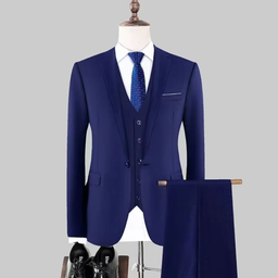 2025 Men Suit 3 Piece Set Korean Fashion Suit Coat + Vest + Pants Professional Wedding Best Man Clothing Business Formal Suits