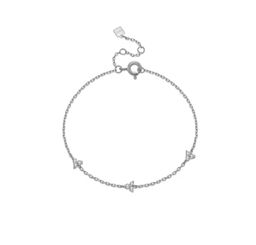 Silver triangle clear 