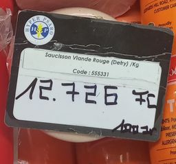 Saucisson Viande Rouge (Detry) 100gr