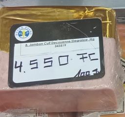 B.Jambon Cuit Decouenne/Degraisse 100gr