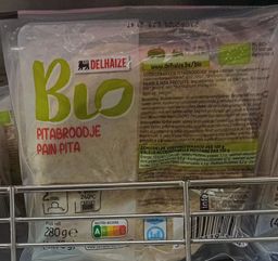Delhaize Bio Pain Pita 4x70gr. 280gr