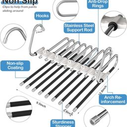 Space Saver - 9 Layer Pants Organizer | تعليقة بلاطنين بـ٩ طبقات لتوفير المساحة