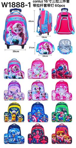 Mochila en combo de primaria con luz 