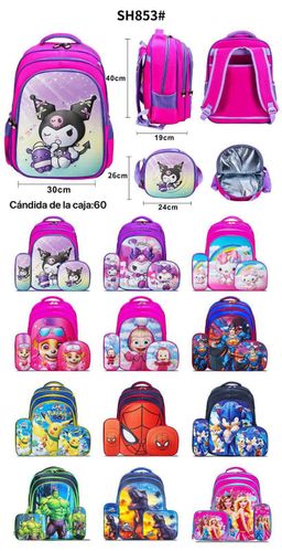 Mochila en combo de primaria con luz 