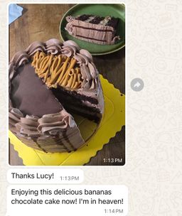 (New!) Banana Chocolate Cake w peanut butter 