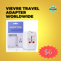 VIEVRE TRAVEL ADAPTER WORLDWIDE