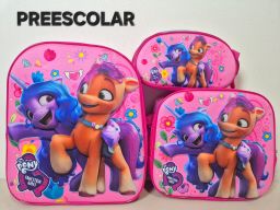 Combo mochila preescolar con luz