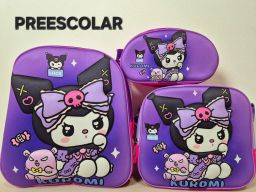 Combo mochila preescolar con luz