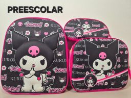 Combo mochila preescolar con luz