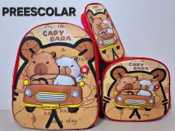 Combo mochila preescolar con luz