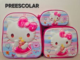 Combo mochila preescolar con luz