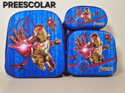 Combo mochila preescolar con luz