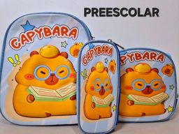 Combo mochila preescolar con luz