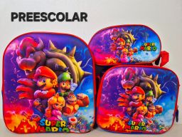 Combo mochila preescolar con luz