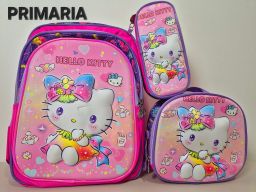Mochilas en combo para primaria con luz 