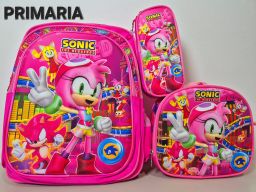 Mochilas en combo para primaria con luz 