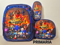 Mochilas en combo para primaria con luz 