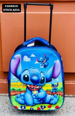 Mochila preescolar con luz y carrito 