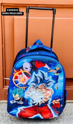 Mochila preescolar con luz y carrito 